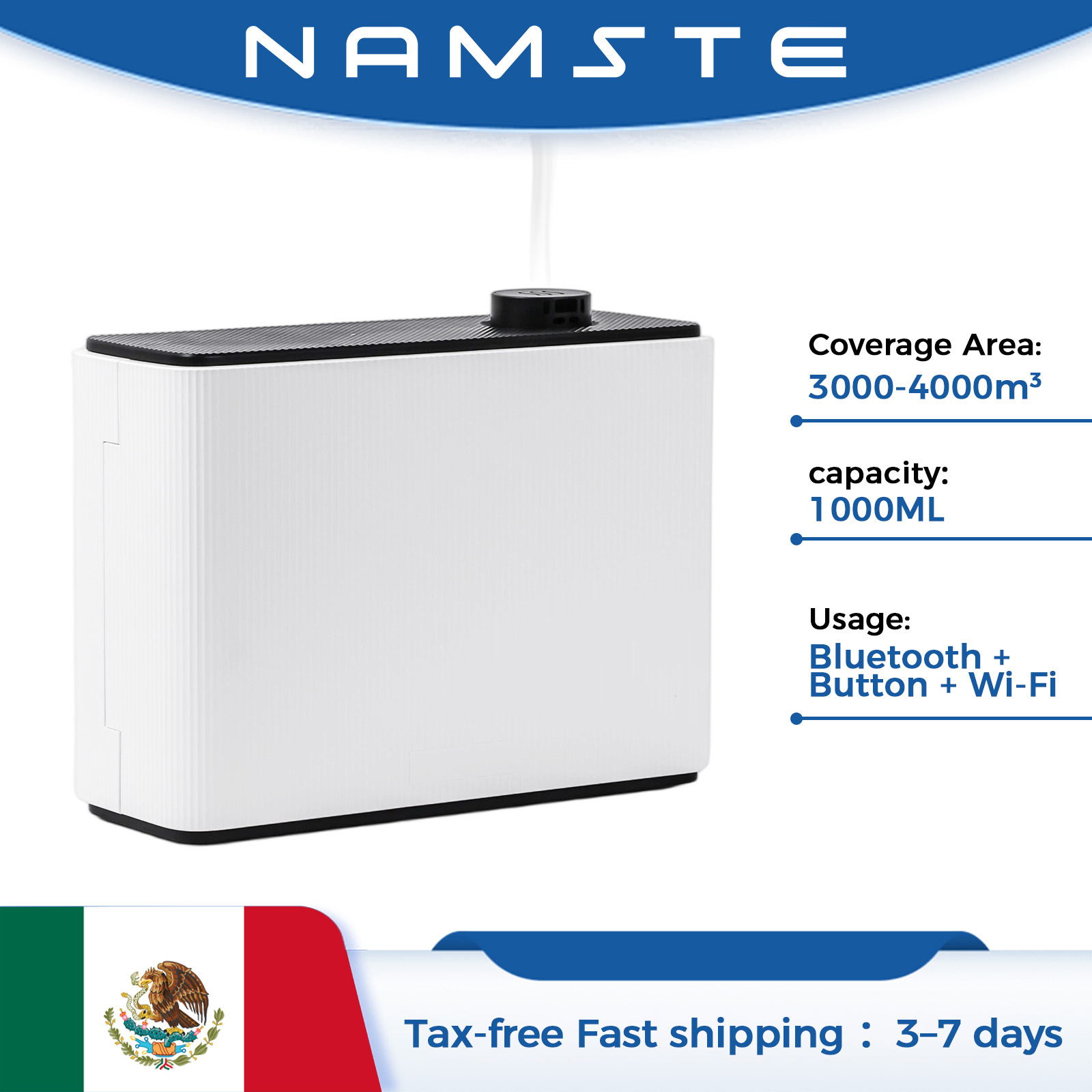 Home Fragrance Aroma - เครื่องกระจายกลิ่นหอม NAMSTE 1000 มล. แบบสมาร์ท สำหรับบ้าน