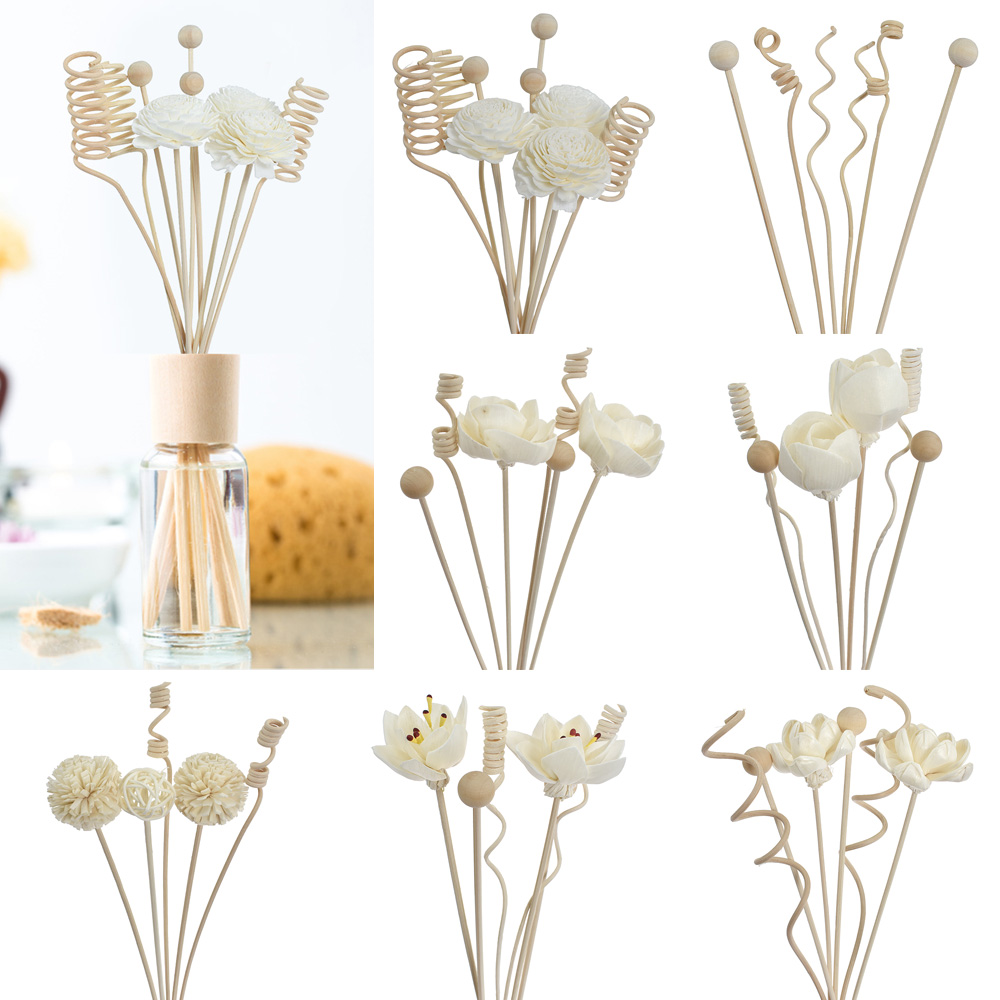 Home Fragrance Diffuser Sticks - 6 PCS/8 PCS/9 PCS ประดิษฐ์ดอกไม้หวาย Reed