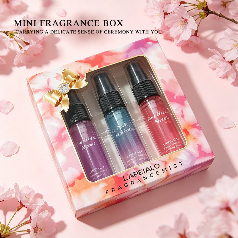 Home Fragrance Aroma - ชุดของขวัญสเปรย์ปรับอากาศขนาดเล็ก 3 ชิ้น สำหรับตู้เสื้อผ้า ห้องนอน ลิ้นชัก