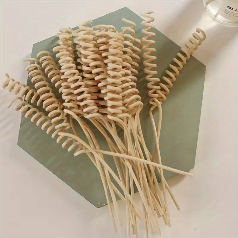 Home Fragrance Diffuser Sticks - 10 ชิ้นพืชโค้งหวาย Sticks น้ํามันหอมระเหยระเหย Rod Reed