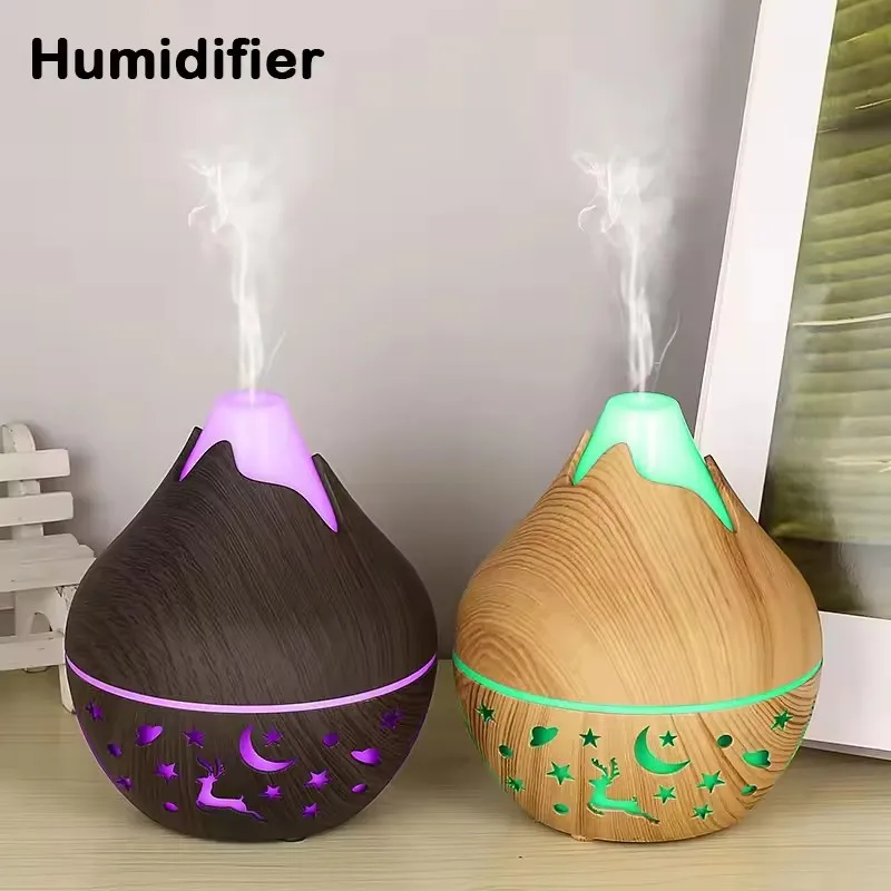 Home Fragrance Aroma - เครื่องพ่นไอน้ำเย็นอัลตราโซนิก USB สำหรับน้ำมันหอมระเหย 200 มล. เครื่องเพิ่มความชื้นในอากาศขนาดเล็กสำหรับใช้ในบ้าน