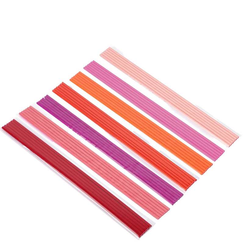 Home Fragrance Diffuser Sticks - 50 ชิ้น 22 ซม.x3 มม. ไม้หวายไฟเบอร์สี