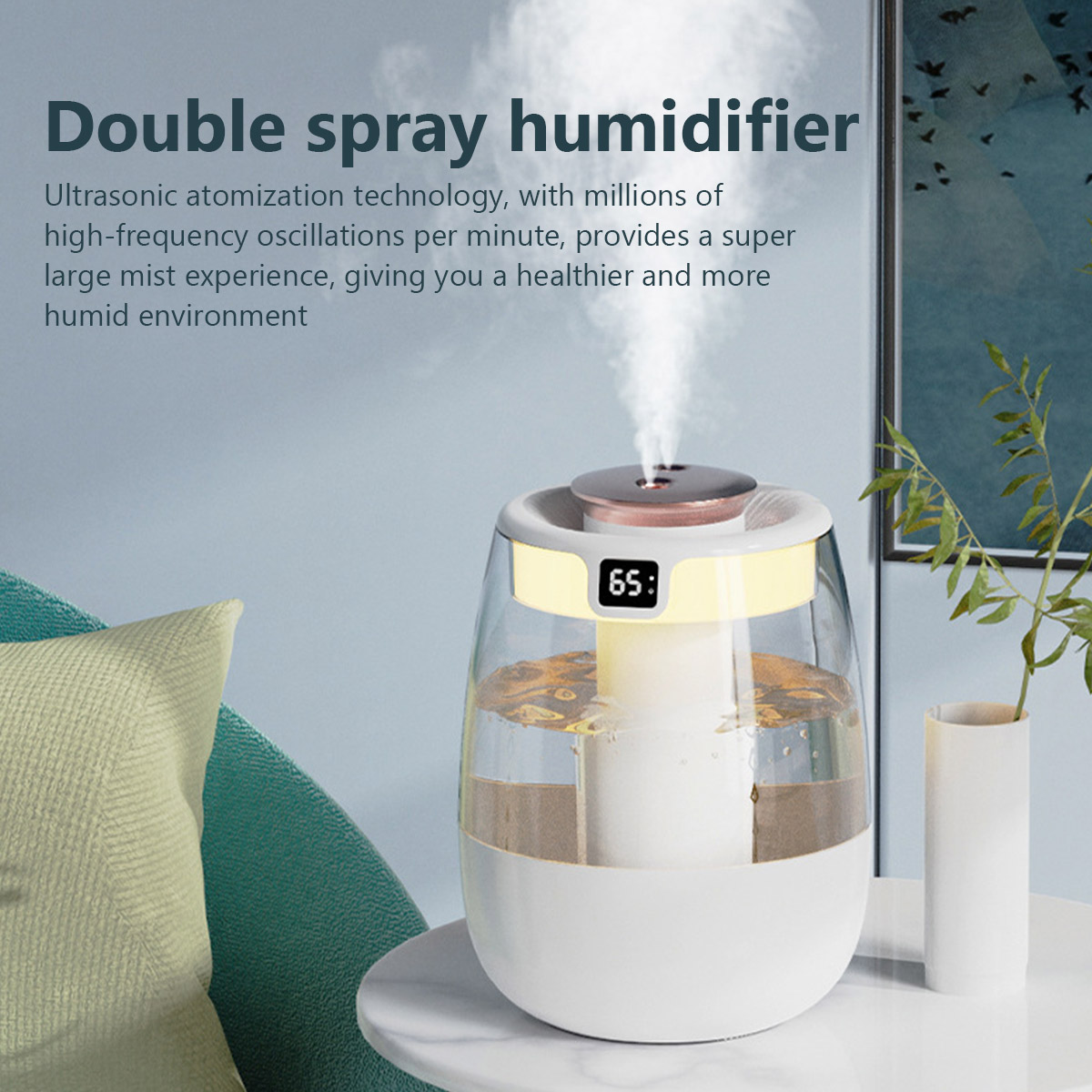 1.3L Air Humidifier สเปรย์คู่พ - Home Fragrance Organic บทวิจารณ์และราคา